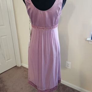 100% silk lilac women's dress sz 4 by Liz Elana